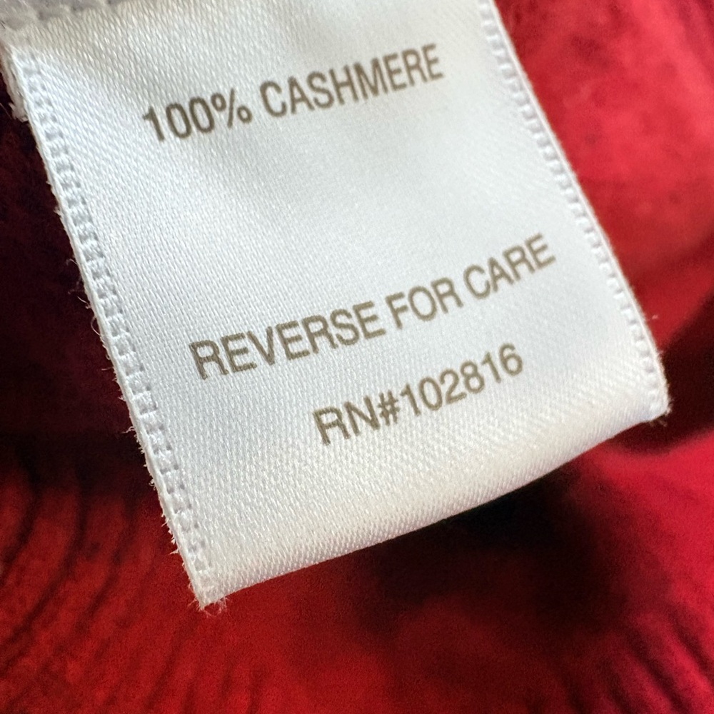 Garnet Hill Men's washable cashmere sweater sweatshirt L Large - Picture 6 of 6